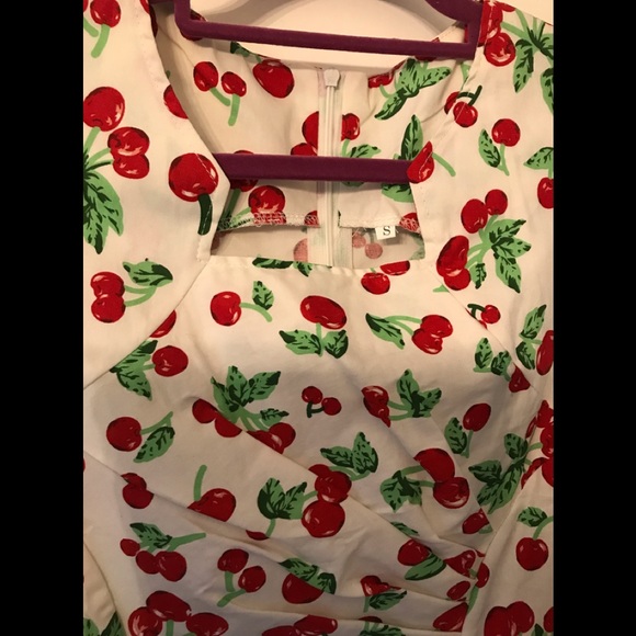 NWOT Cherry Print Pinup Dress - Picture 11 of 15